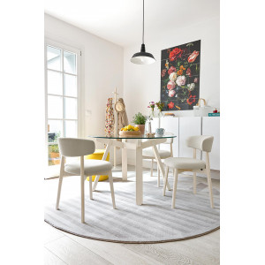 Merax Set di 6 sedie da pranzo moderne con schienale alto, comoda sedia da  soggiorno in velluto, sedia ergonomica, per studio, cucina, camera da
