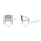 Set divano Como con 2 Lounge chair Como e tavolino basso Como Emu dimensioni lounge chair 