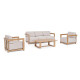 Set Salotto Theseus naturale Bizzotto vista