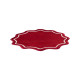 Smerlo Set 2 Tovagliette Rosso bordo bordeaux ricamo rosa Bitossi Home vista