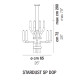 Stardust SP DOP lampada a sospensione Vistosi dimensioni