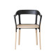 Steelwood Chair Sedia con braccioli Magis vista