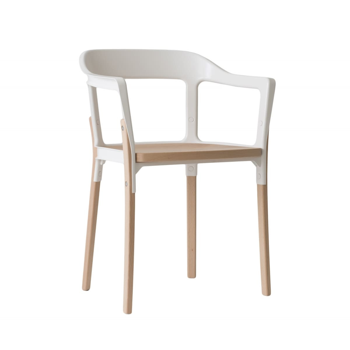 Steelwood Chair Sedia con braccioli