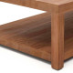 Tavolino da salotto Sashi in legno massiccio di teak 150 x 70 cm Kavehome dettaglio