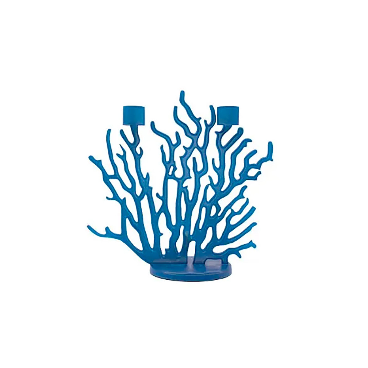 Driade Tenochtitlan Mini Candelabro blu medio