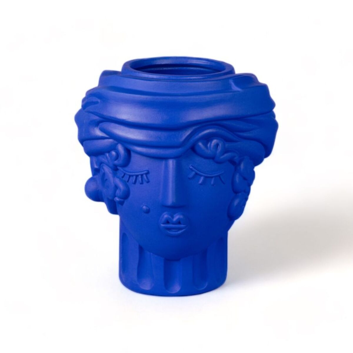 Magna Graecia Terracotta Vaso Women Blu