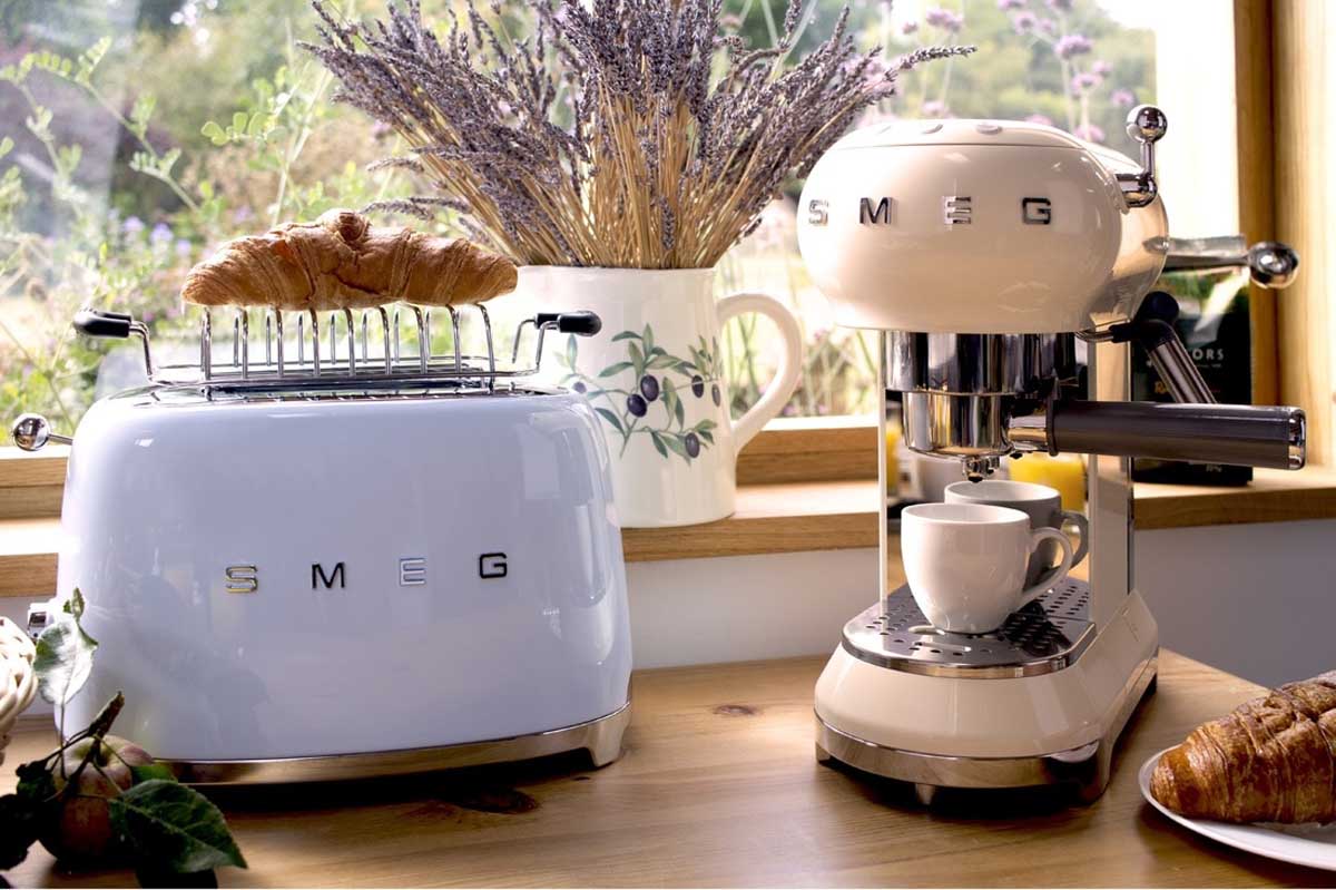 Smeg tostapane toaster 4 fette azzurro anni '50 smeg