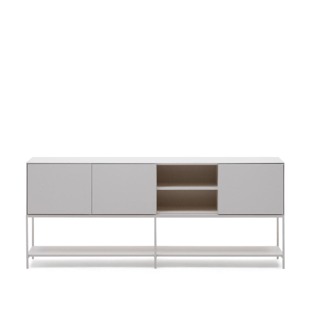 Buffet Vedrana 3 ante DM laccato bianco 195 x 80 cm