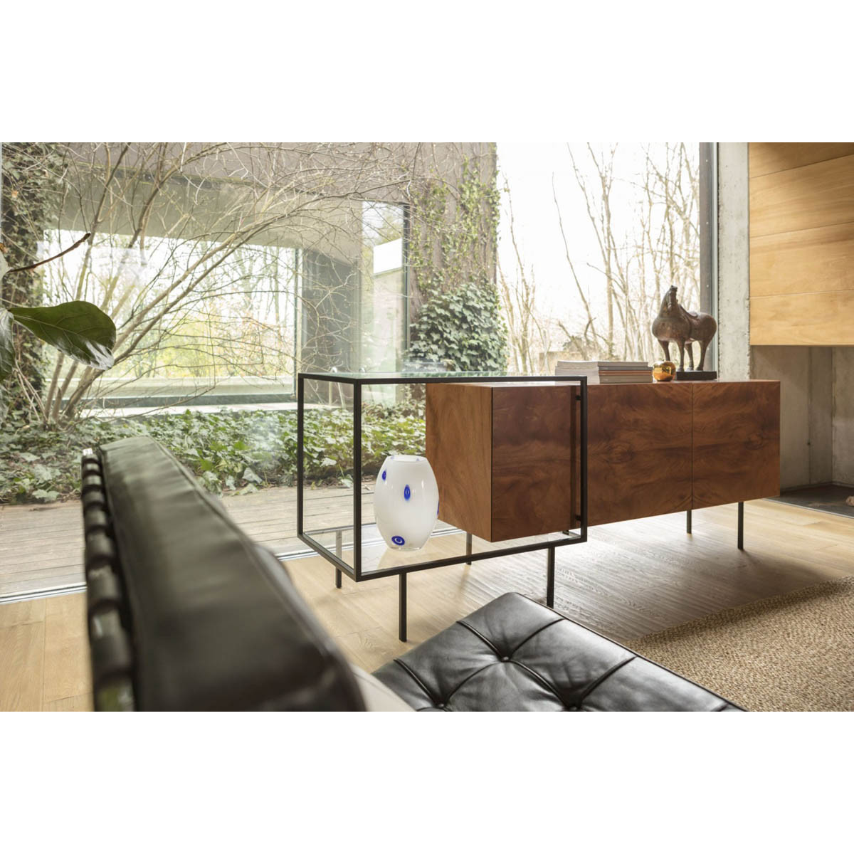 Zoom Credenza in piuma di Mogano